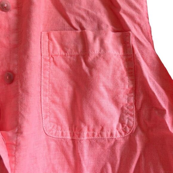 Cropped Button-Down Shirt, Long Sleeve Top, Casual Blouse, Women's Fashion - Picture 3 of 5